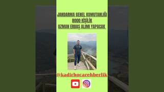 Jandarma Genel Komutanliği 8000 Ki̇şi̇li̇k Uzman Erbaş Alimi Yapacak