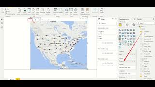 power bi tutorial 7 - map with pie chart
