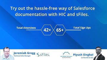 Webinar: Try out the hassle-free way of Salesforce documentation with HIC and sFiles.