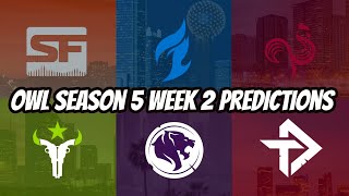 Overwatch League Season 5 Week 2 Predictions