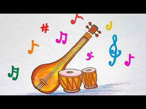 Music Instruments Coloring Book : Easy and Fun Music Coloring Pages for  Kids | Made By Teachers