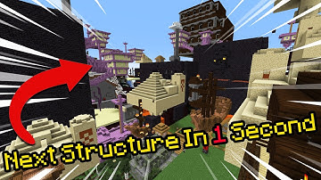 Minecraft, But Random Structures Spawn EVERY Second...