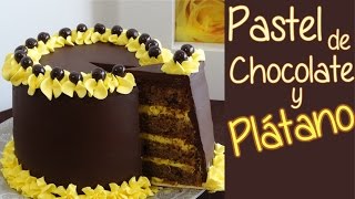 Pastel de chocolate y plátano - Suave bizcocho de chocolate Pastel de chocolate y plátano - Suave bizcocho de chocolate