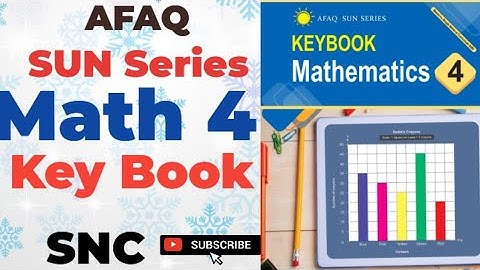 AFAQ SUN SERIES Mathematics 4 Keybook | sun Series math class 4 solve book