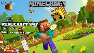 🔴 24/7 Minecraft PUBLIC SMP LIVE (S10DAY3) || JAVA + BEDROCK/PE ||  #minecraft #minecraftsmp #smp