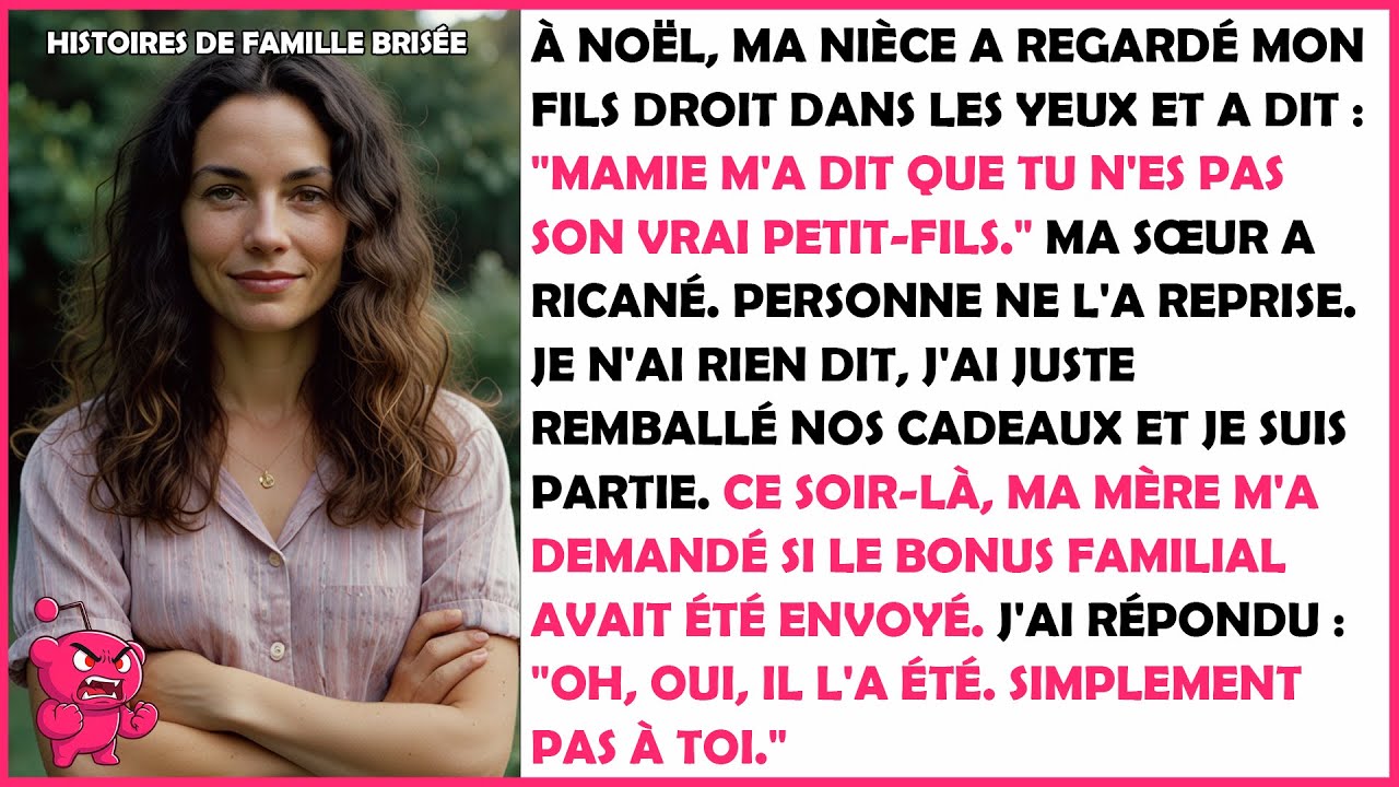 Ma nièce a regardé mon fils droit dans les yeux et a dit : 