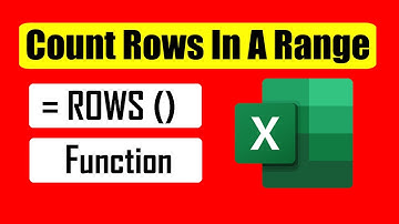 How to Use ROWS Function in Excel