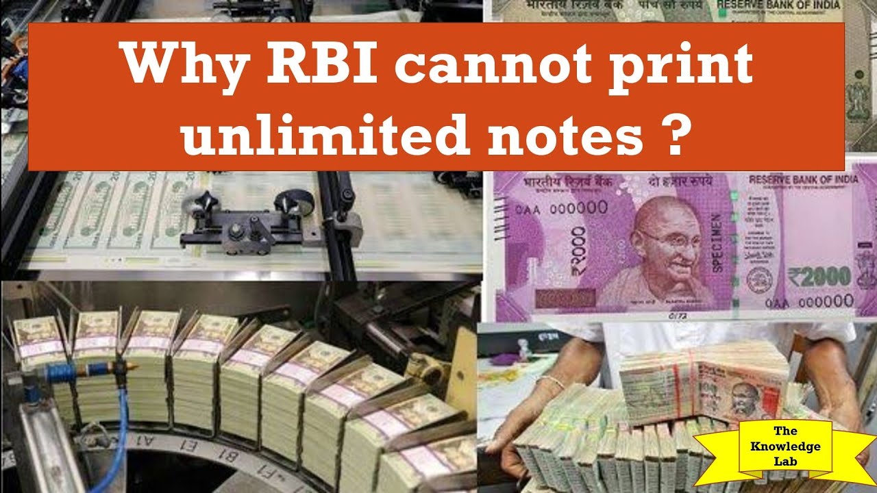 Why RBI cannot print unlimited notes ? YouTube