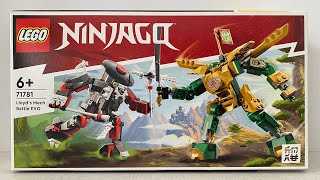картинка: ОБЗОР ЛЕГО НИНДЗГО 71781 Битва с Роботом ЭВО Ллойда LEGO NINJAGO Lloyd's Mech Battie EVO