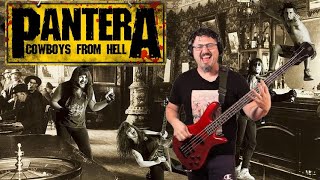 Pantera - Cowboys from Hell FULL Bass Cover (fingerstyle)