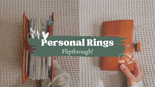 Personal Rings Flipthrough | Moterm Planner | Planner Setup #plannerflip