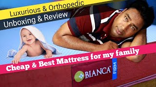 The most Luxury &amp; Premium Orthopaedic Mattress for Comfort Sleep - Bianca Mattress Review &amp; Unboxing