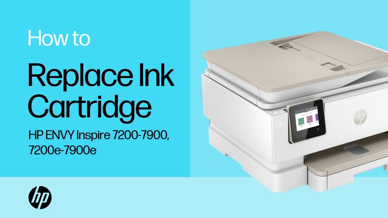 HP ENVY Inspire 7200-7900, 7200e-7900e printers - Replace the ink cartridges