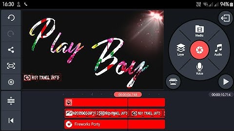 Kinemaster Tutorial - Color text intro......