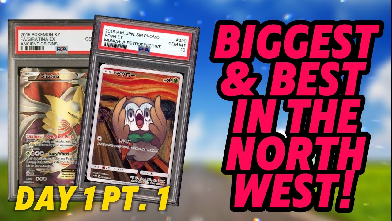 BIGGEST & BEST CARD SHOW IN THE NORTHWEST! Front Row Card Show Pokemon  Vendor POV DAY 1 PART 1