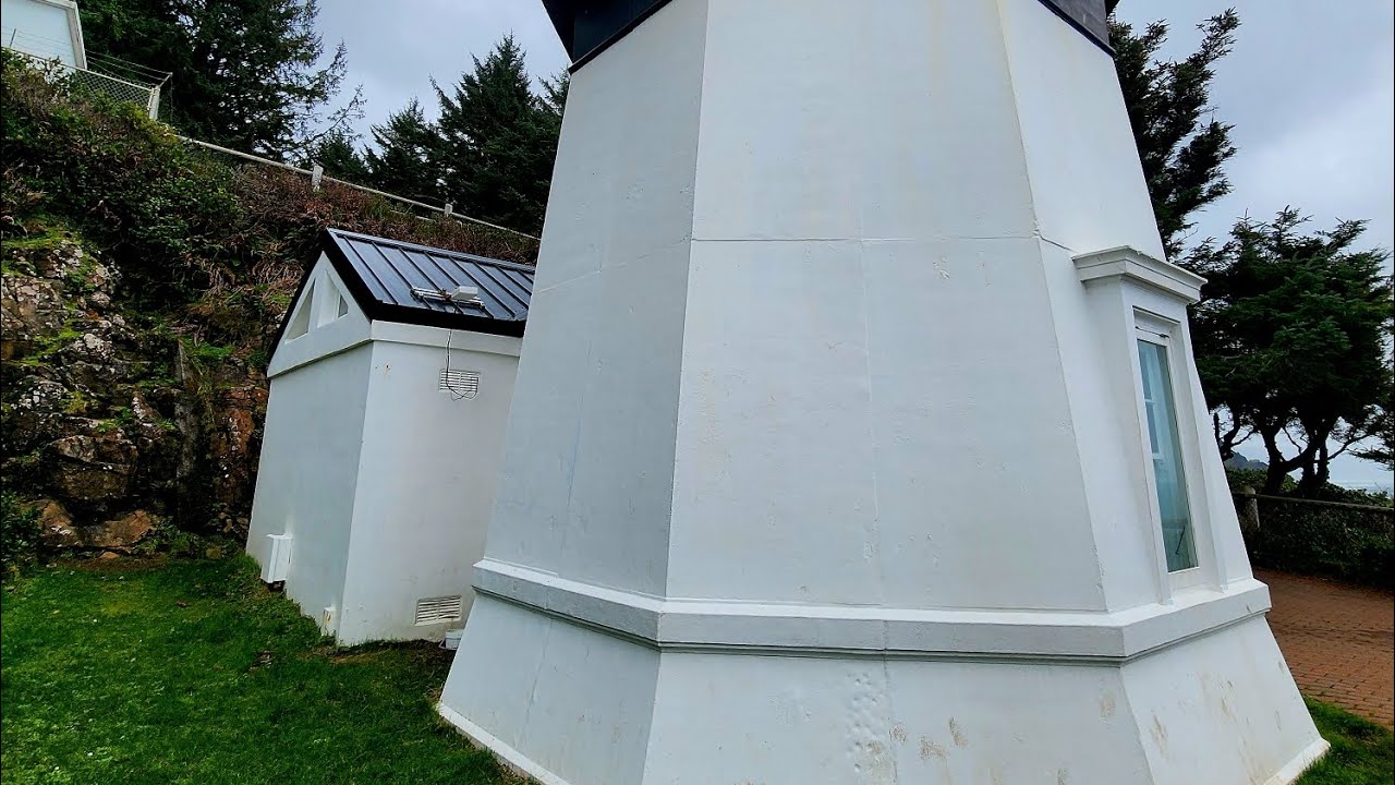 The Cape Meares  inactive lighthouse coast of Oregon. Located  just south of Tillamook Bay.