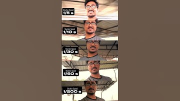 How different Shutter Speed effects your VIDEO 📷 #youtubeshorts #shorts #photography #filmmaking