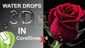 WATER DROP EFFECT IN COREL DRAW @unlimitedidea4u