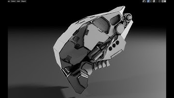 Robot Head Speed Modeling - Grid Modeler (blender addon)