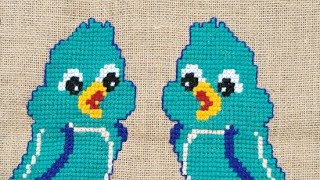 2 Beautiful Birds Ason Design Birds Ason Design Beautiful Cross Sch Design