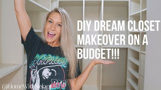DIY Dream Closet Makeover on a Budget!!! [Part 2] | HomeWithStefani