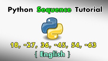 Python l Sequence Programming l Tutorial l English l 2020 l Step by step