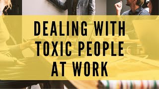 Have you ever worked with narcissists or toxic people? it can be
terrifying when your career and professional reputation are on the
line. work is how ear...