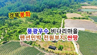 (봉화-2219) 청량산 비나리마을 귀농귀촌전원부지 &amp; 펜션가든사업부지매매, 홀리가든 마녀의하루 농어촌민박 싼땅이야기