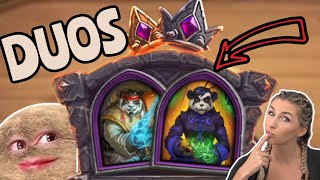 Pandas DOMINATE DUOS - Hearthstone Battlegrounds