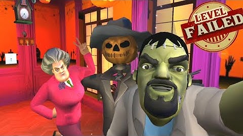 Scary Stranger 3D Halloween Special A Frightful Mess Failed Pranks | Miss T & Zombie Grumpy Selfie