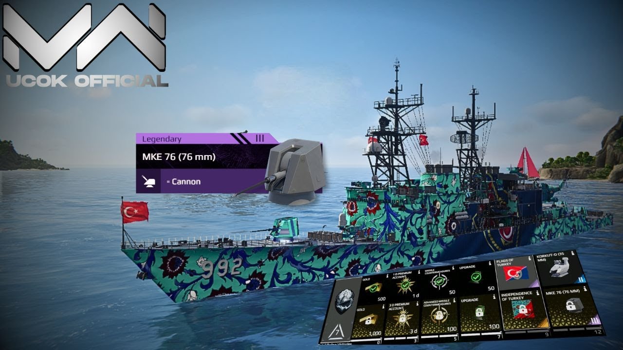 MKE 76 mm - OTO Melara This Cannon Can Continuously Attack Surface And Air Target | Modern Warships