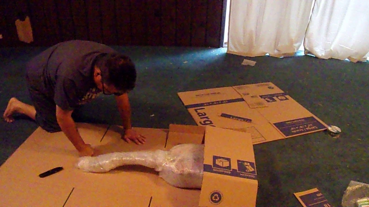 how to make your own box for shipping odd shaped items Part 1