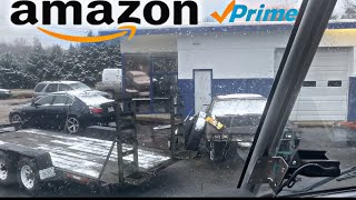 What it’s like delivering in the snow amazon delivery