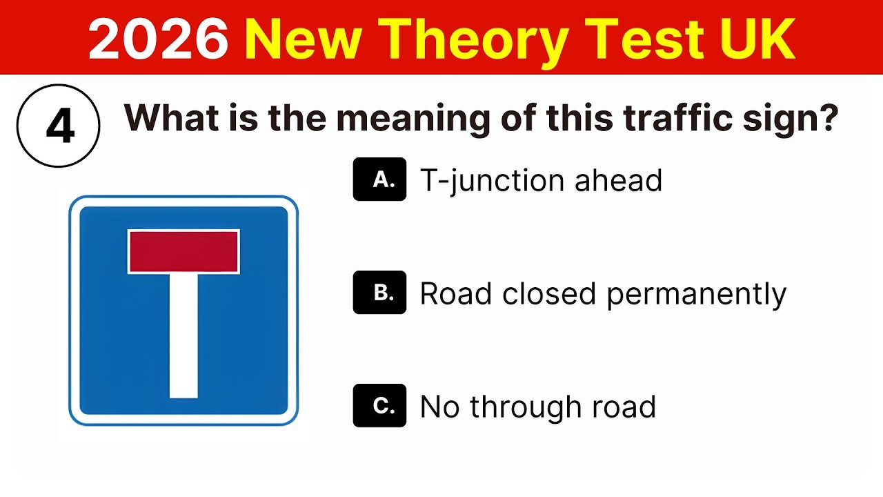 UK Driving Theory Test 2026 | Traffic Road Signs & Symbols | 25 DVSA ...
