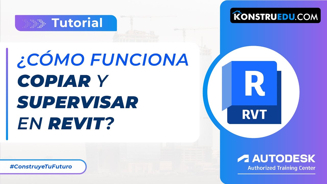 ¿Cómo funciona copiar y supervisar en Revit?