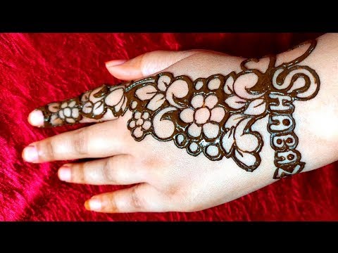 Shahbaz Name Mehndi Design For Back Hand Youtube Shahbaz Name Mehndi Design For Back Hand Youtube