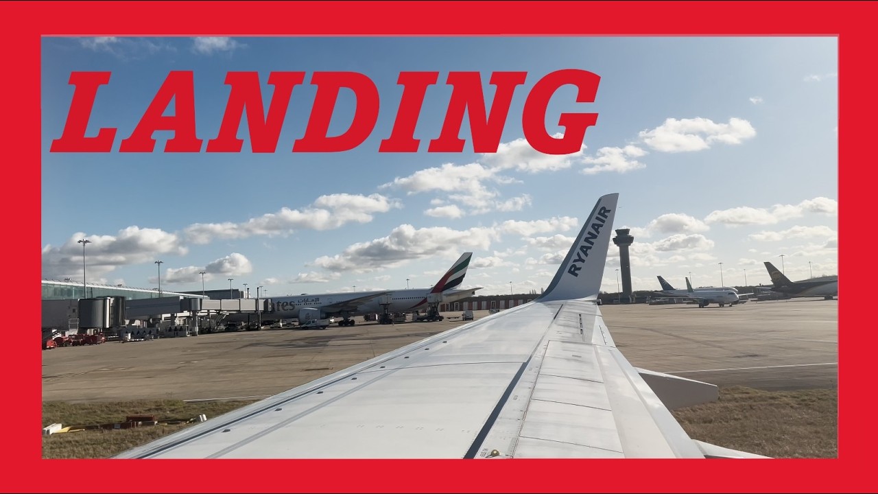 Sunny Landing in London (STN) 🏴󠁧󠁢󠁥󠁮󠁧󠁿🇬🇧 – POV Passenger | Boeing 737-800