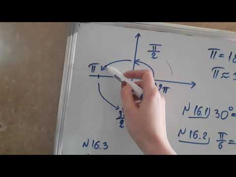 კუთხის გრადუსული ზომა, რადიანი, ტრიგონომეტრია