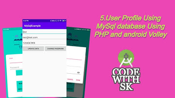 5.USER PROFILE[android volley and mysql php]