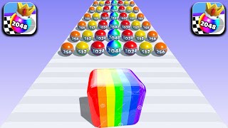 New Satisfying Mobile Game All Levels Jelly Run 2048, Merge Balls 2048 Top iOS,Android Video Update