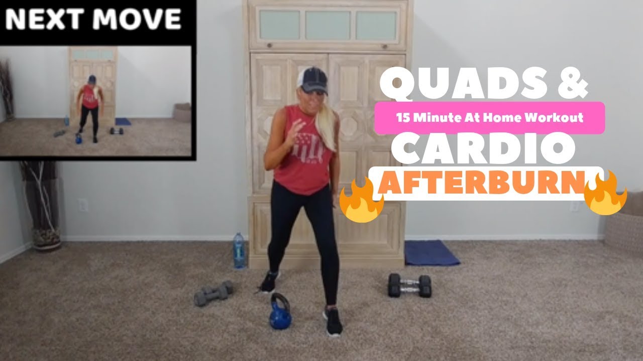 Quads & Cardio Afterburn At Home Workout