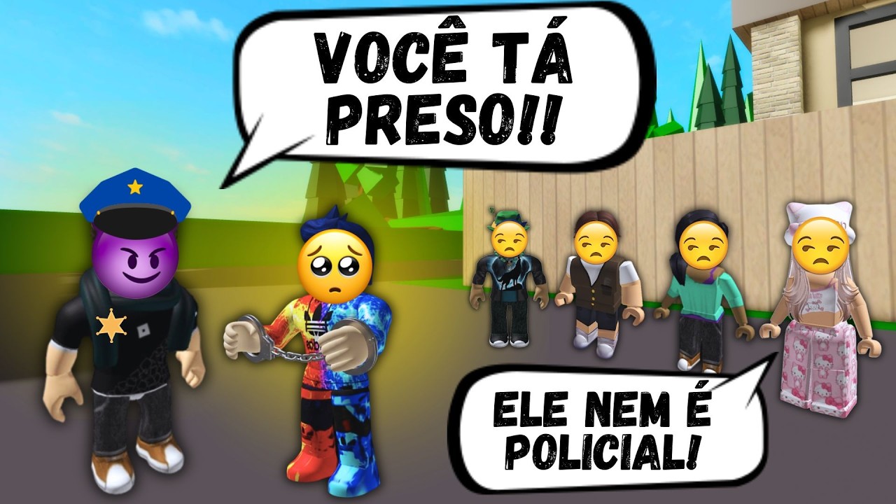 O menino que se achava por ser filho de um policial, mas se deu mal !! - HISTÓRIA DE ROBLOX