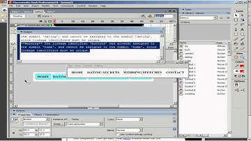 How to Build a Flash Menu from a Template using Macromedia Flash