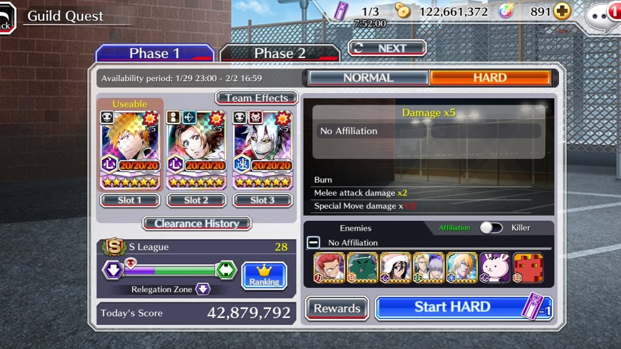 HARD Guild Quest - 42.879.792 ( No Affiliation Melee )