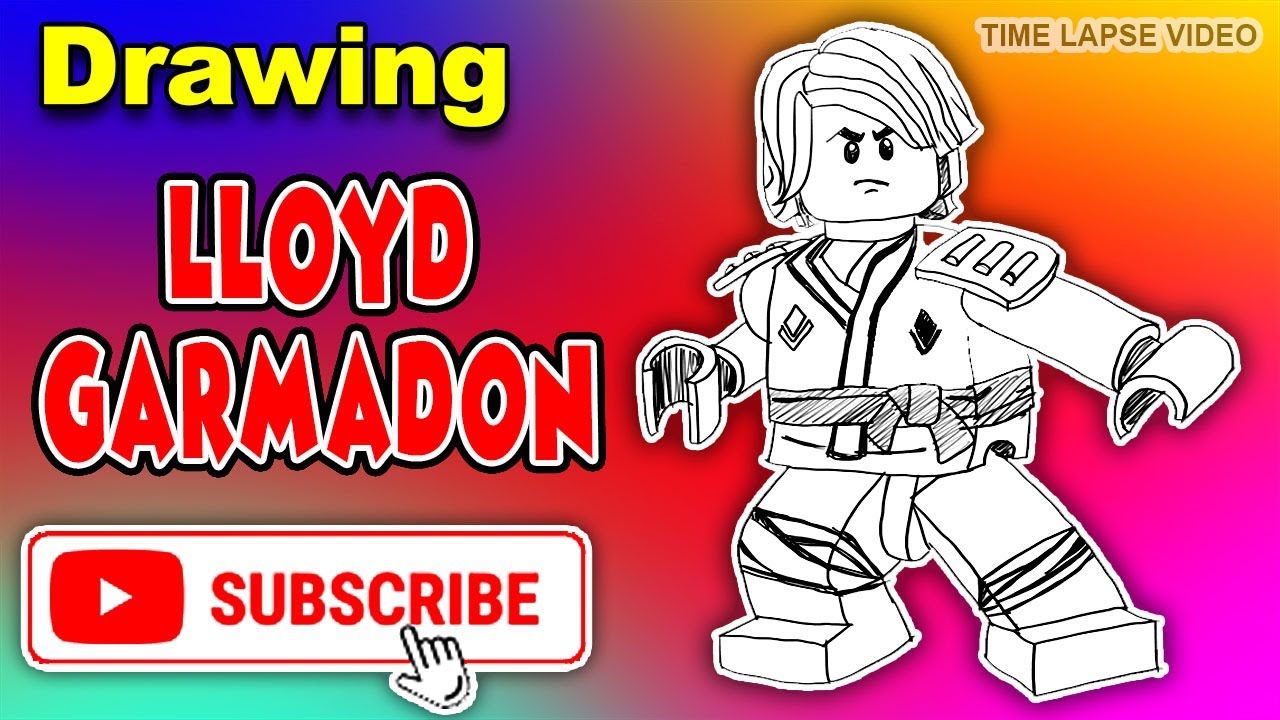 how to draw cartoons - Lloyd Garmadon Ninjago - YouTube