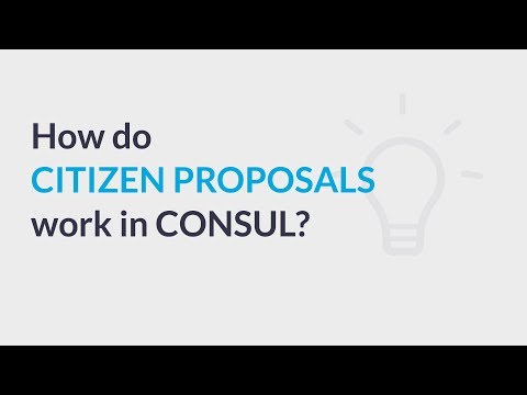 How do citizen proposals work in CONSUL?