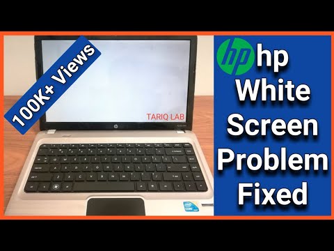 How To Fix HP White Screen Problem  Laptop Blank White Screen Solved