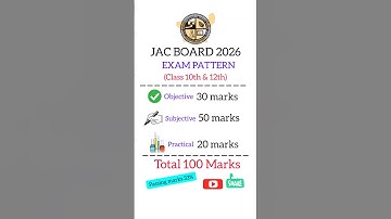 Exam pattern 2026 #jacexam #shorts #exampreparation