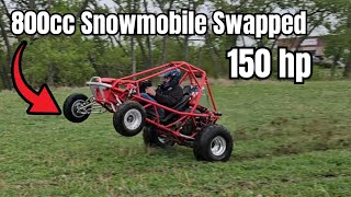 Snowmobile Engine Swapped Honda Pilot Is A Torque Monster