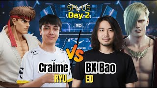 SF6 Craime( Ryu ) vs VXBAO ( ED )  -  Day 2 SFL US  Street fighter league USA